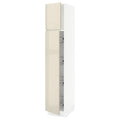 White High Cabinet with Door and Wire Baskets M37151