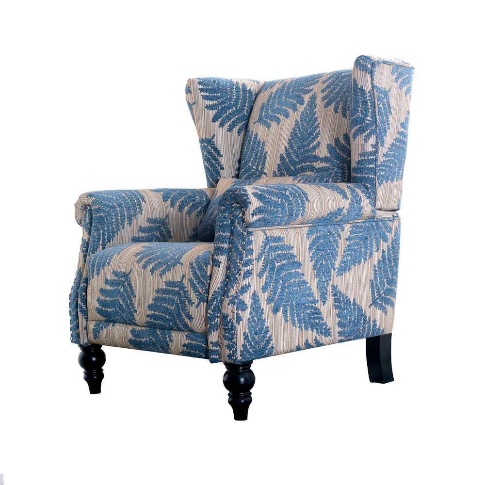 Wingback Chair with Nailhead Trim A839446