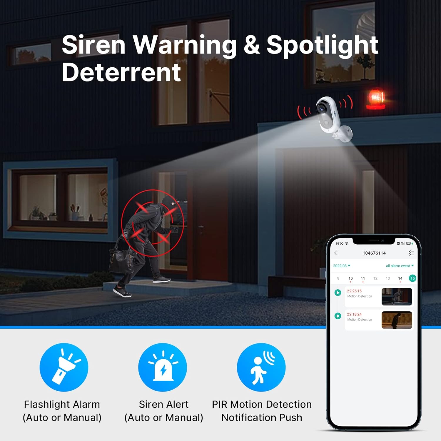 Wi-Fi Camera Outdoor Waterproof 2-Way Audio F86903