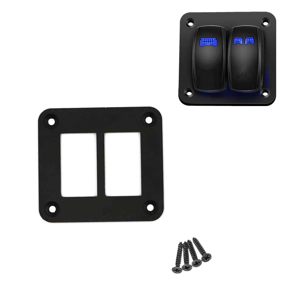 Rocker Switch Panel Housing Holder with Screws (6way) Pack of 2 E2885