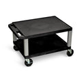 Black 2 Shelf AV Cart P945464