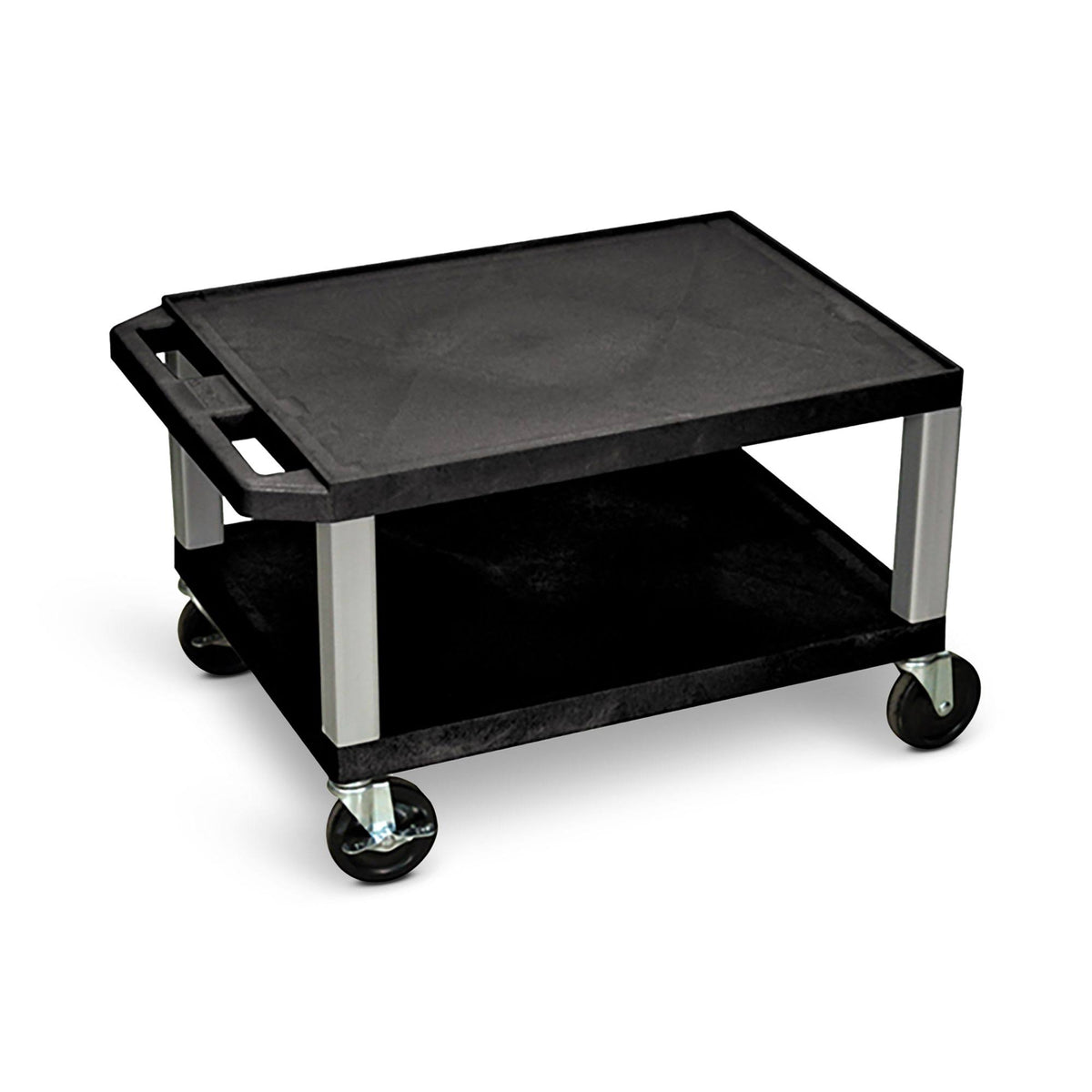 Black 2 Shelf AV Cart P945464