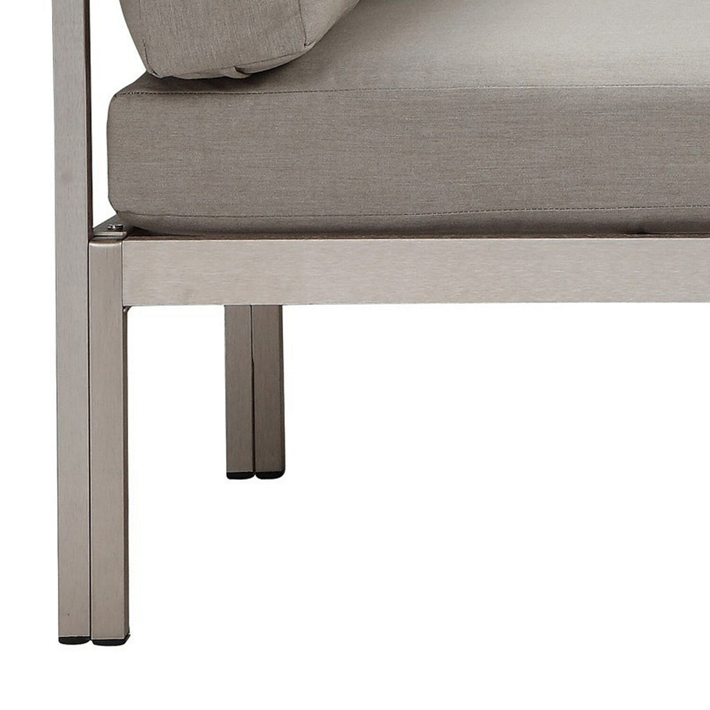 Gray Water Resistant Outdoor Sofa B8654