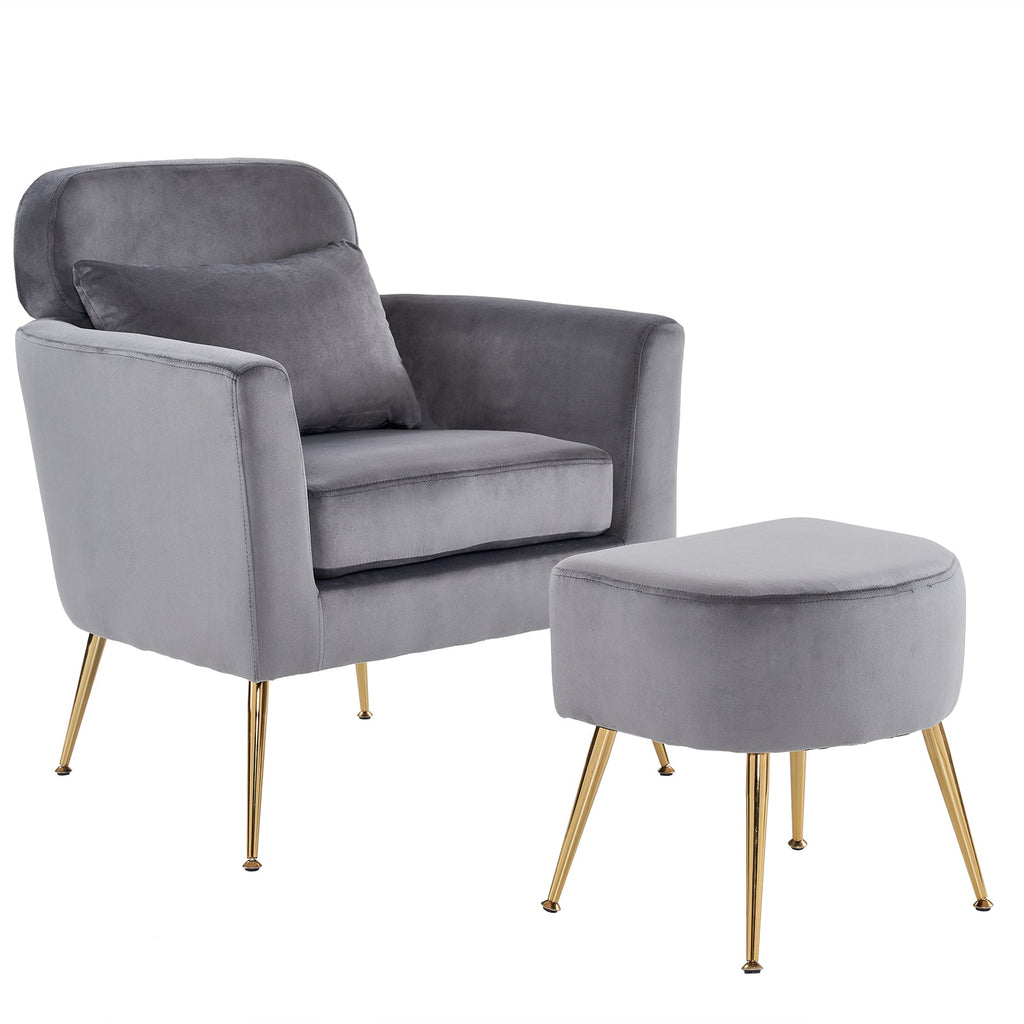 Dark Gray Flannelette Single Chair W250