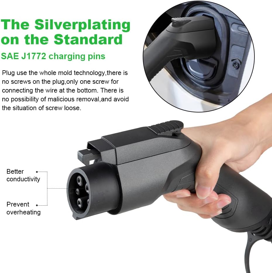 Portable Level 2 EV Charging Cable with 20ft Cord J9522
