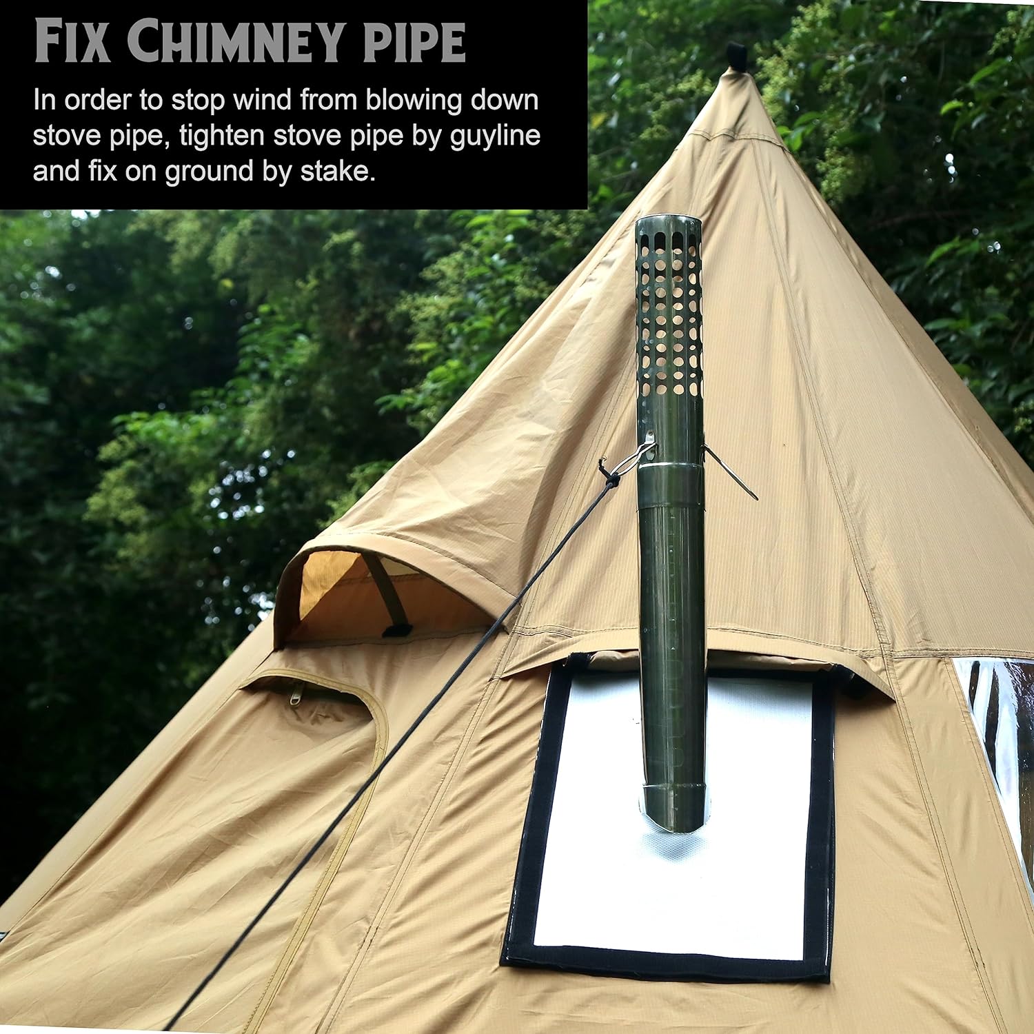 XL Wood Burning Tent Stove J58231