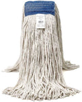White 4 Ply Cotton Wet Mop with Headband, 12 per Case A529