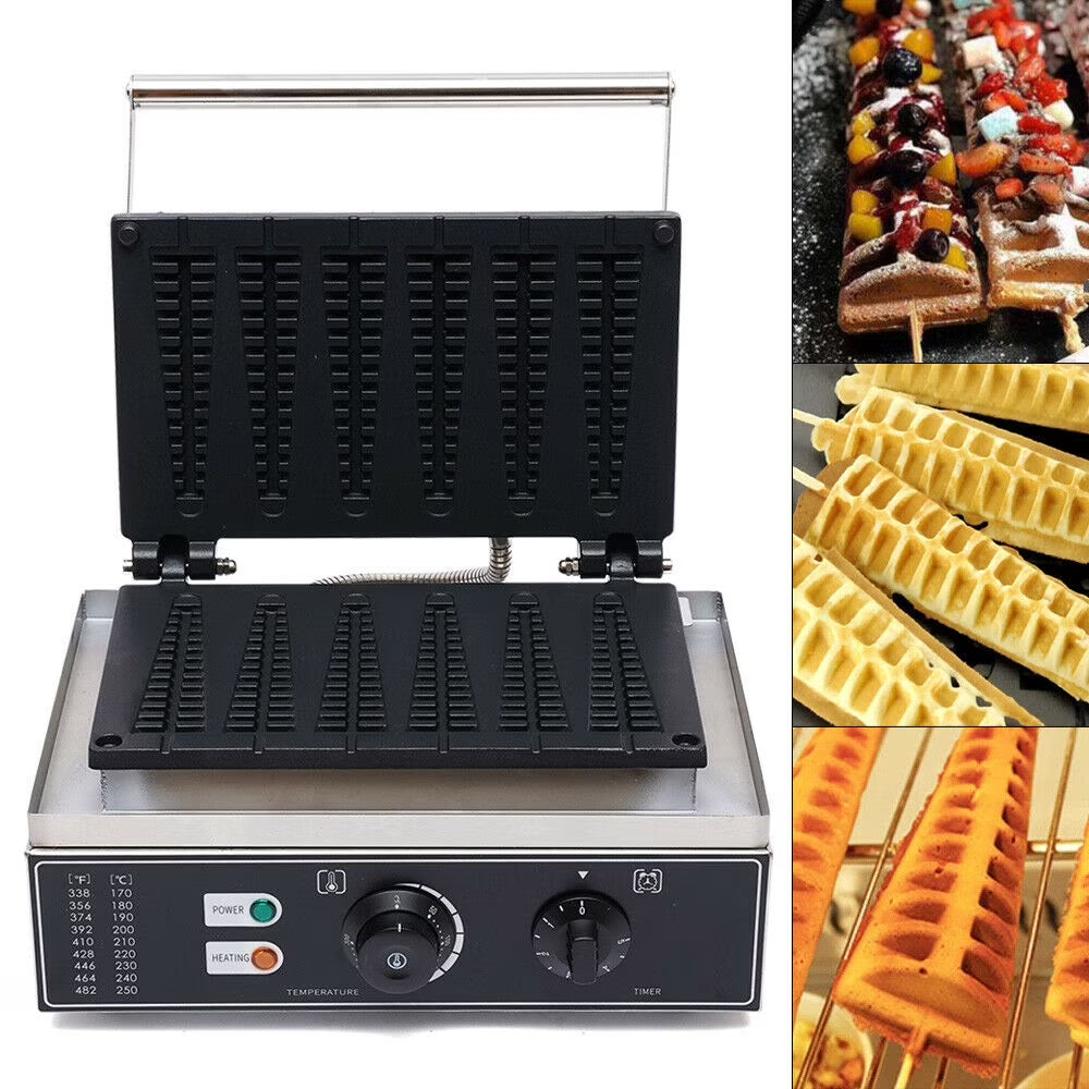 6pcs Non-stick Electric Stick Waffle Maker Machine Q836
