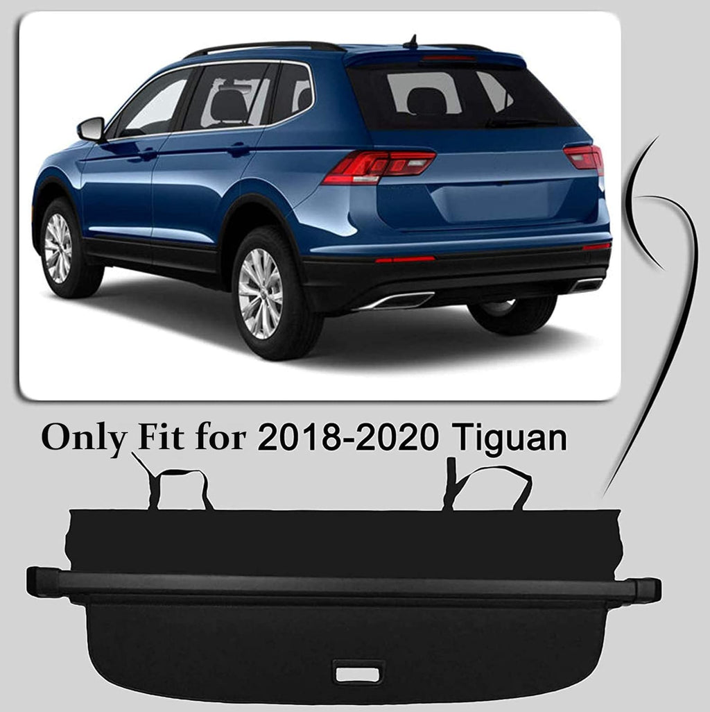 Black Trunk Cargo Cover for VW Volkswagen Tiguan 2018-2020 M273417