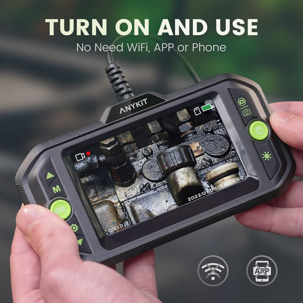 1080P HD Borescope Inspection Camera with 6 LED Lights J763275