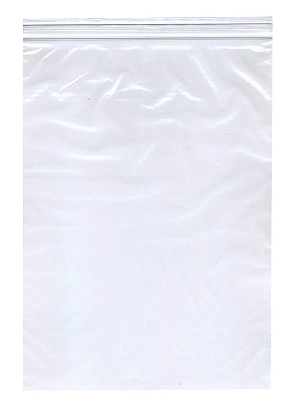 1000 Pack Clear Reclosable Zip Lock Poly Bags 2 Mil 13x22 x 18x22 G752933