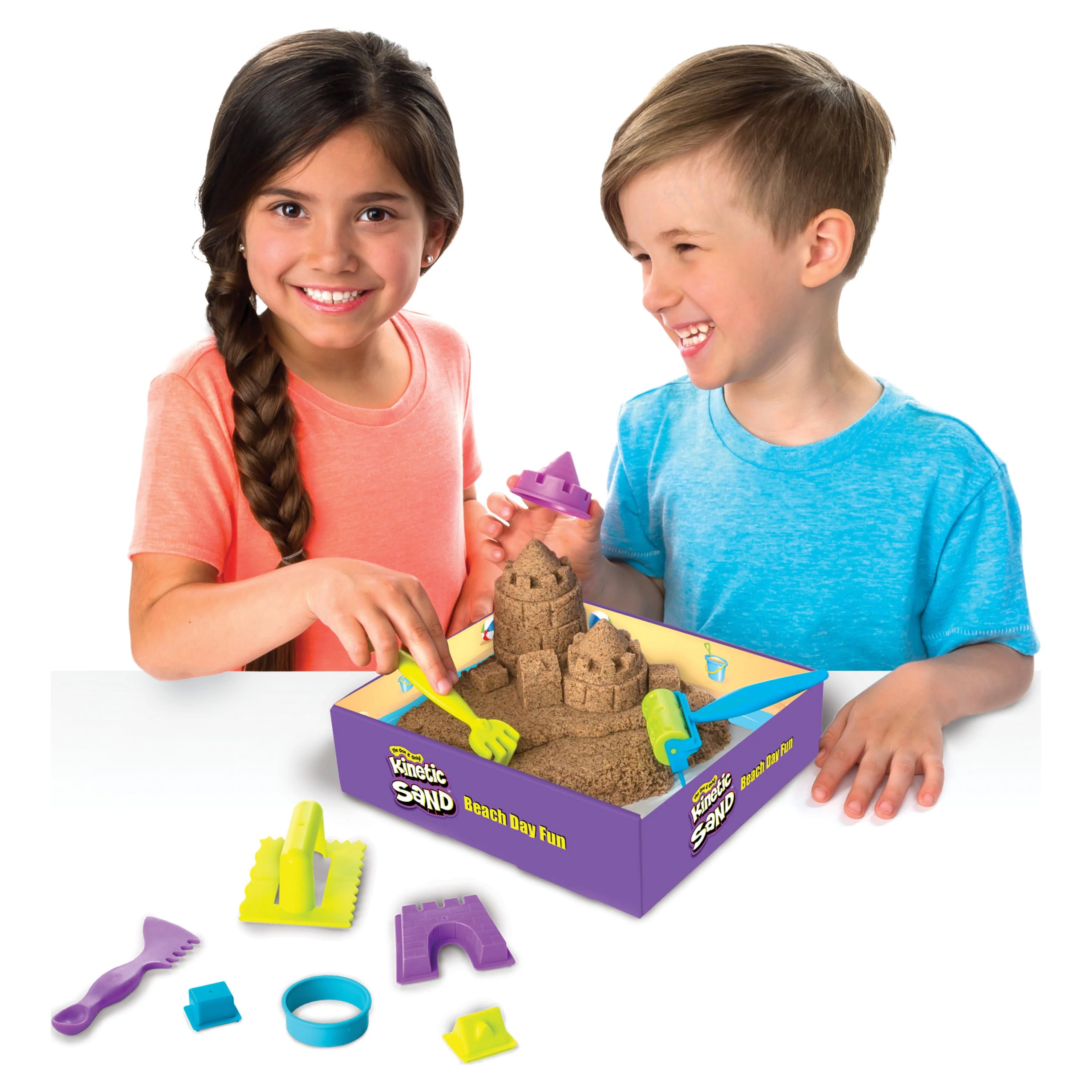 12 oz. All-Natural Kinetic Beach Sand Playset with Castle Molds R371