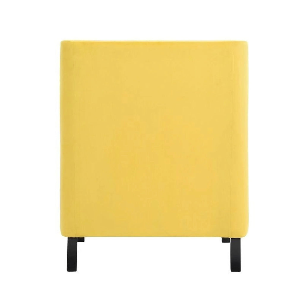 Yellow Velvet Accent Chair C414