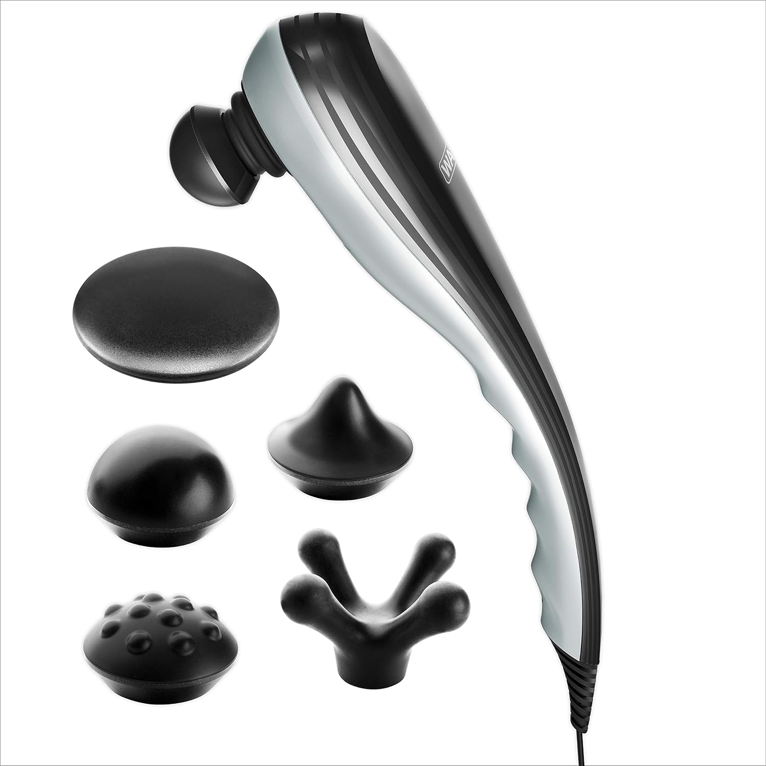 Percussion Handheld Massager with 5 Attachment Heads and Storage Case B624254