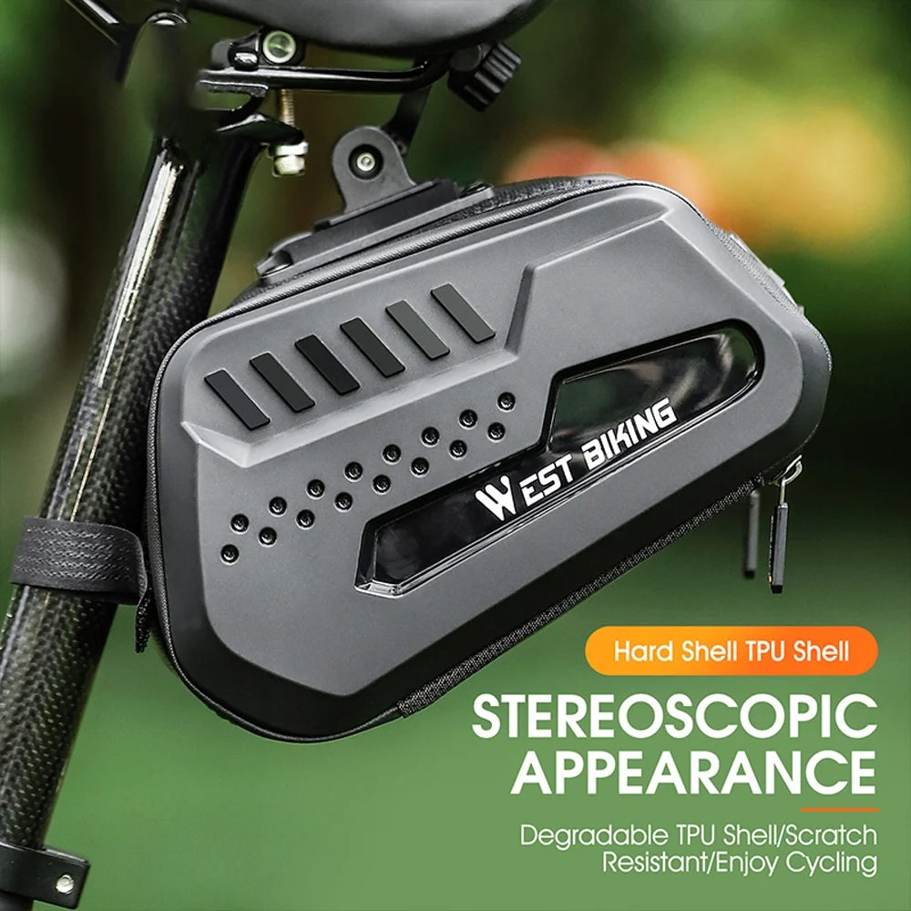 Waterproof Bike Saddle Tube Bag with Quick Release H798