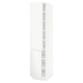White 18x24x80 High Cabinet with shelves and 2 Doors Y23542