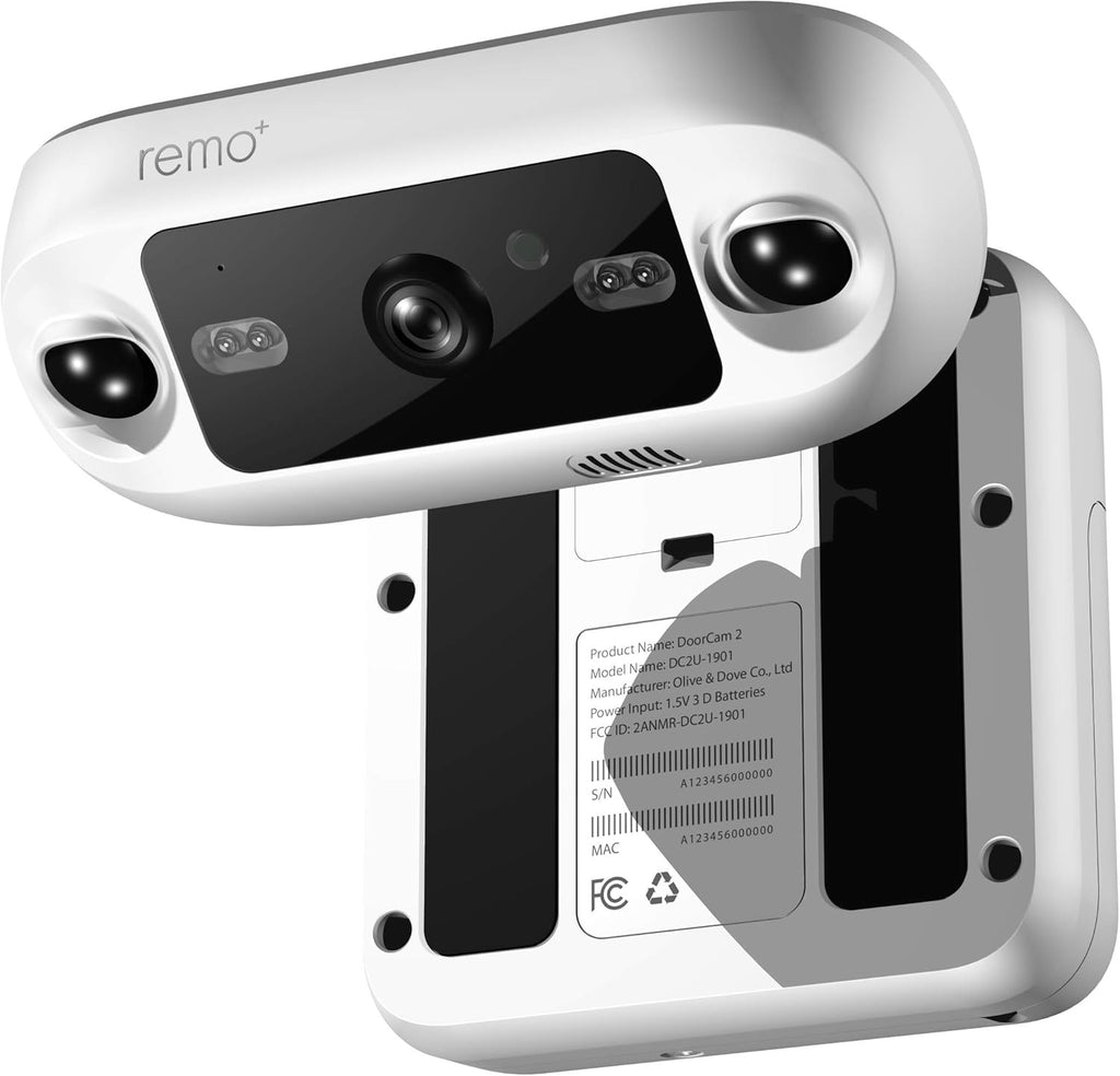 Dark Grey Wireless Over-The-Door Smart Security Camera with 1080p HD Video C415