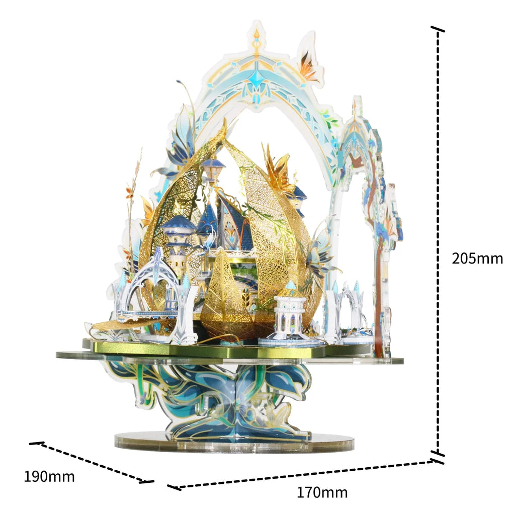 3D Metal Model Kits Fairy Castle Cinderella Princess DIY Kits U952