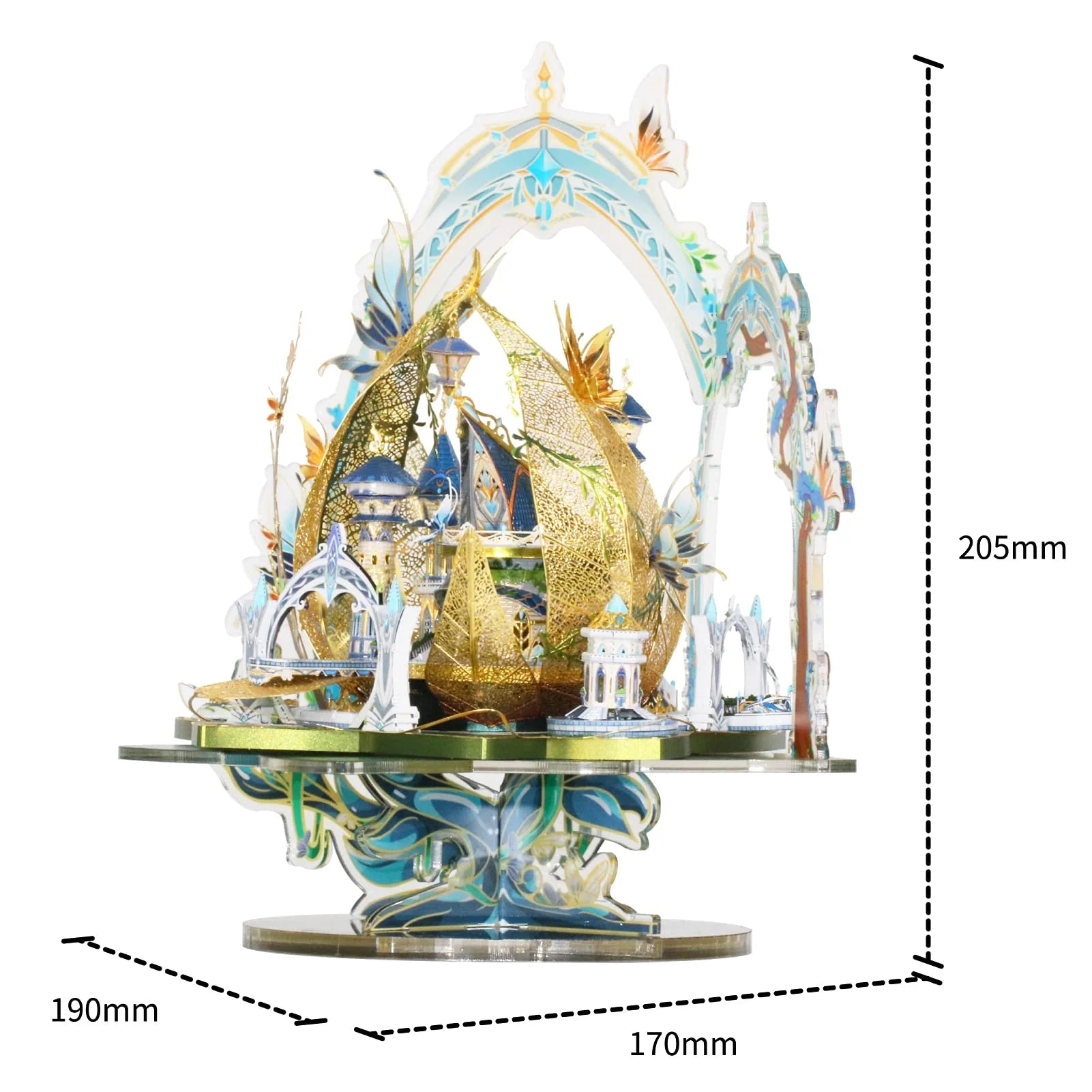3D Metal Model Kits Fairy Castle Cinderella Princess DIY Kits U952