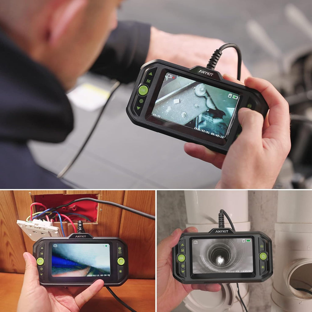 1080P HD Borescope Inspection Camera with 6 LED Lights J763275
