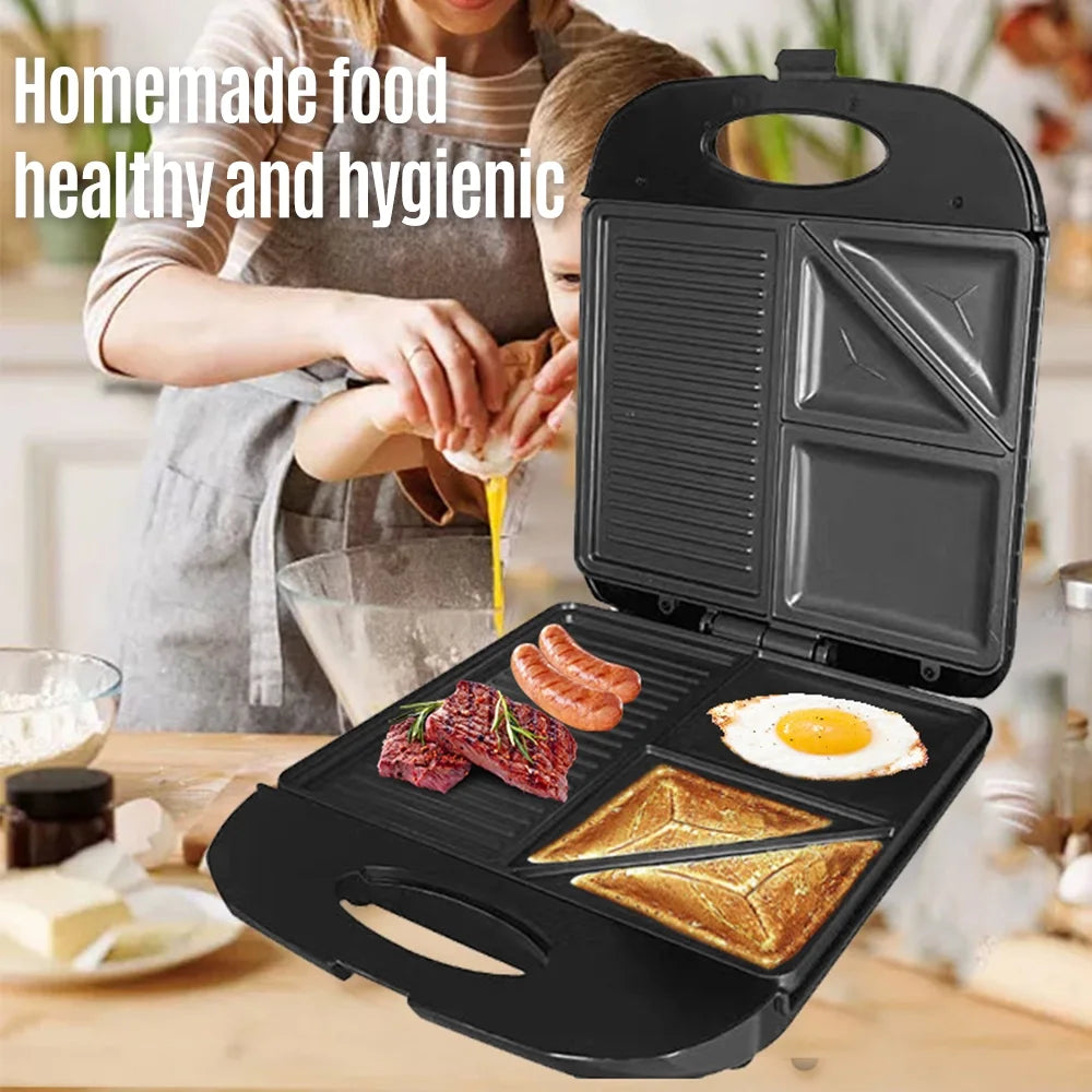 1400W Non-Stick Electric Grill Waffle Maker H21493