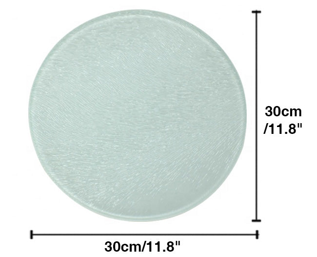 20 Pack Sublimation Blanks Round Tempered Glass Cutting Board 11.8in with White Coating D145858