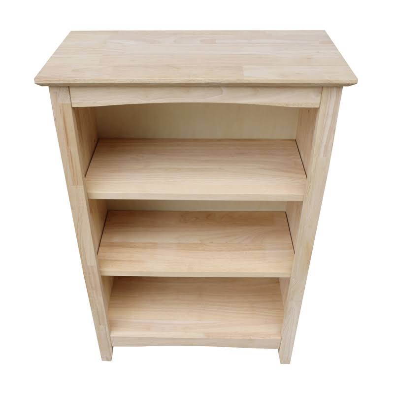 Natural Wood Shaker Bookcase U1196