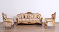Gold & Brown Sofa Set 3Pcs D27517