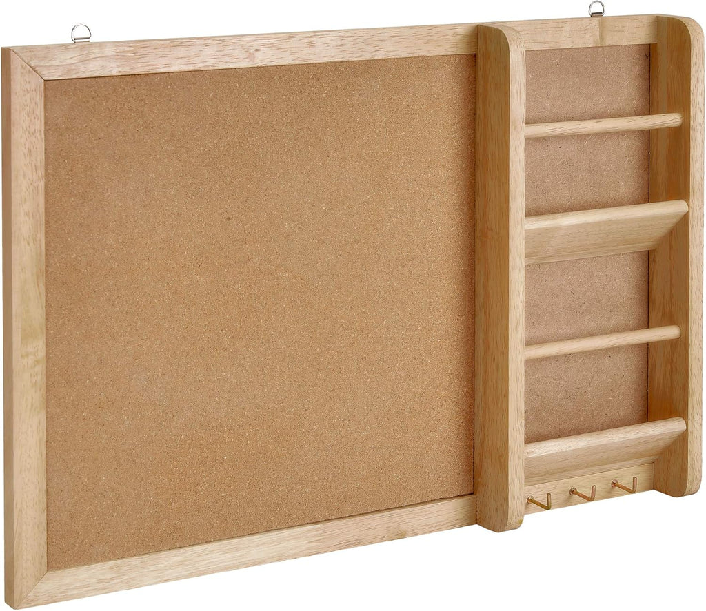 Combination Magnetic Whiteboard & Corkboard with Key and Mail Organizer, Pack of 2 G29231