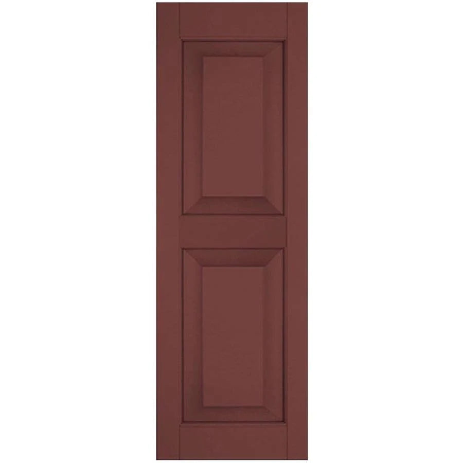 12 in. x 47 in. Exterior Real Wood Pine Raised Panel Shutters Pair C2589