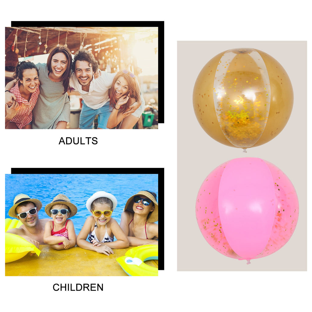 Golden Transparent Beach Balls G78862