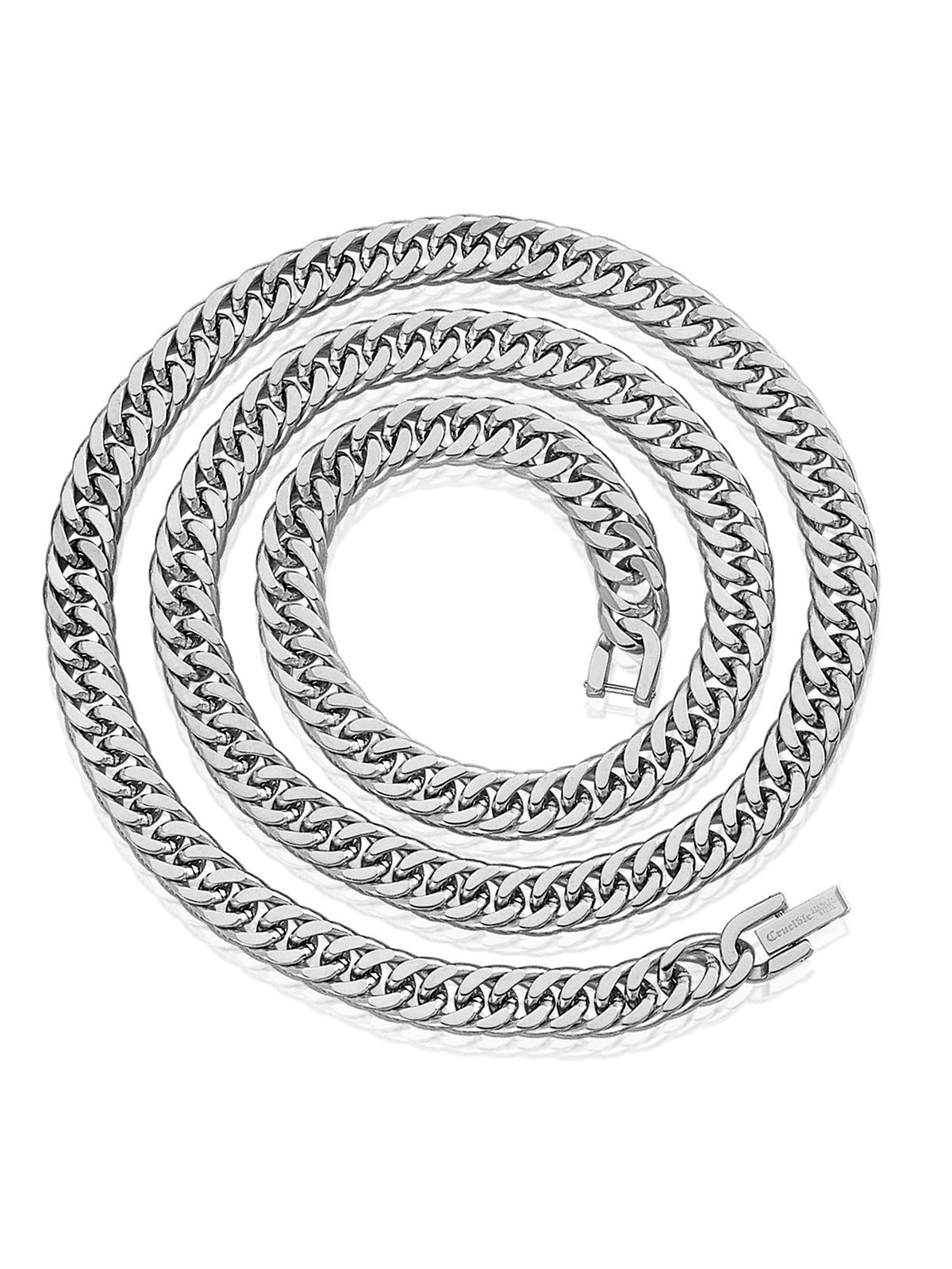 Stainless Steel 8mm Curb Chain Necklace 24" R74140