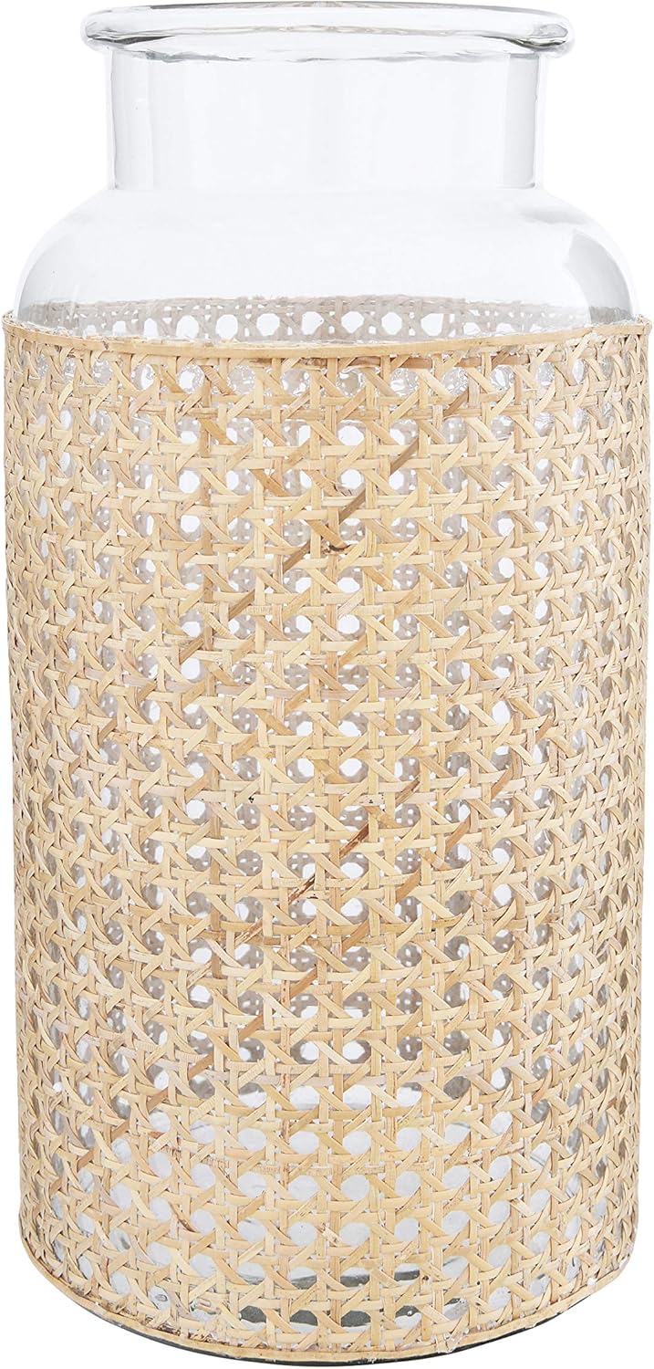 Beige Glass Decorative Vase E5259