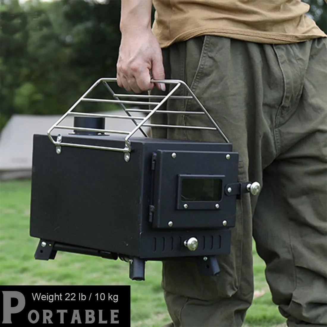 XL Wood Burning Tent Stove J58231