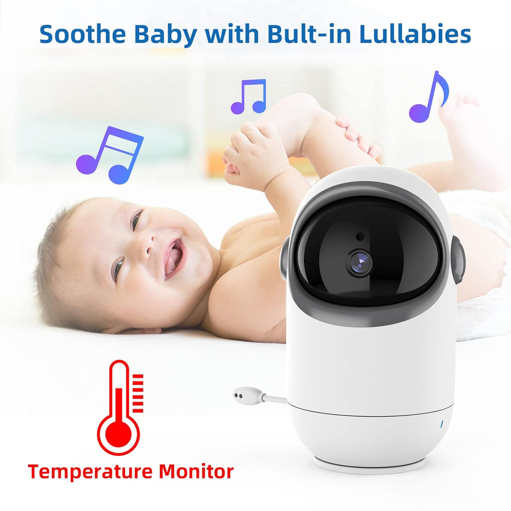 3.2 Baby Monitor with Camera and Audio, Two-Way Audio, Night Vision, Pack of 2 J242