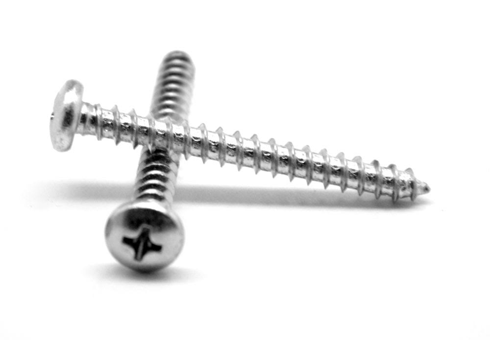 8-18 x 1 1/8 Sheet Metal Screw Phillips Pan Head Type AB Low Carbon Steel Zinc Plated N152