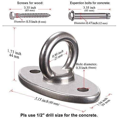 Wall Ceiling Mount Bracket for Suspension Strap Trainer 2800lb Capacity P181
