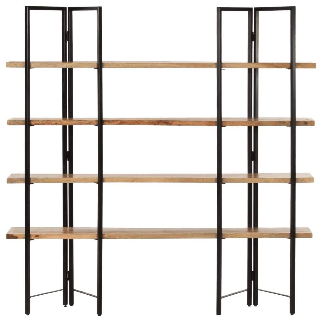 4-Tier Solid Mango Wood Bookcase C235