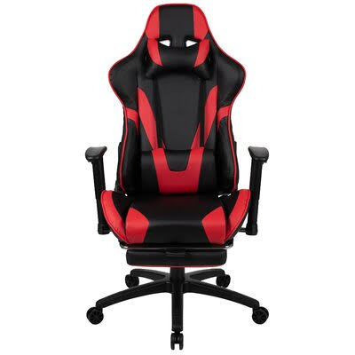 Black/Red PC Racing Game Chair X38461