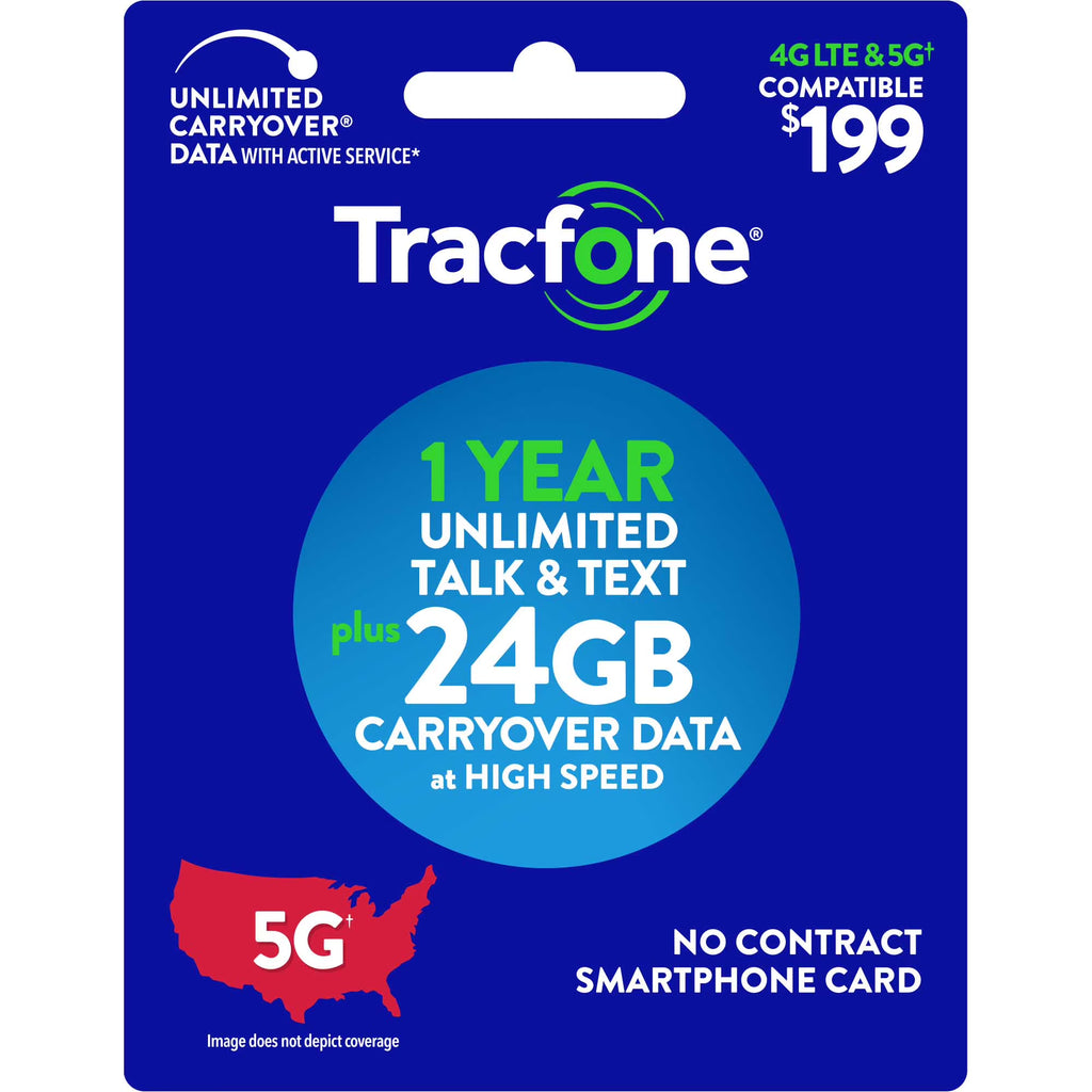 Smartphone 1-Year Prepaid Plan (24GB Carryover Data) L27081