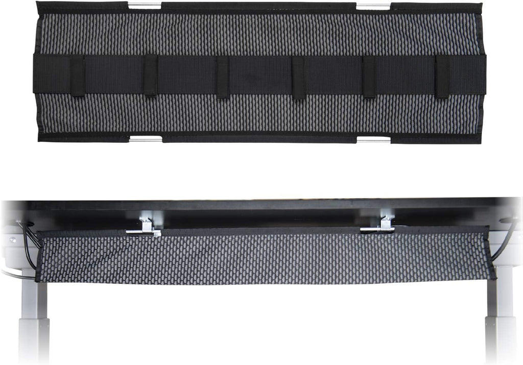Gray Mesh Cable Manager for Height Adjustable Desks N59395