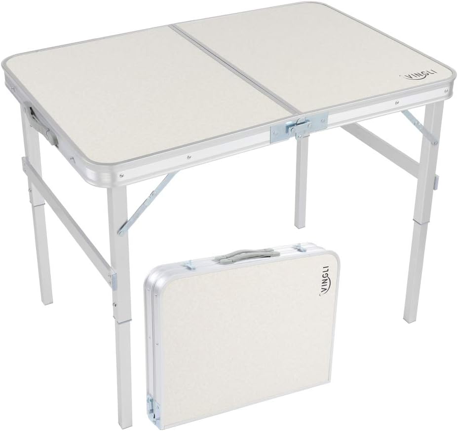 4ft Portable Folding Table with Carry Handle Z4411