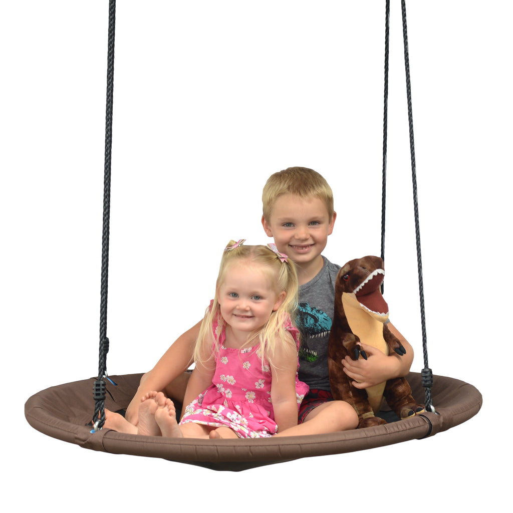 Round Tree Swing with Detachable Play Tent O813172