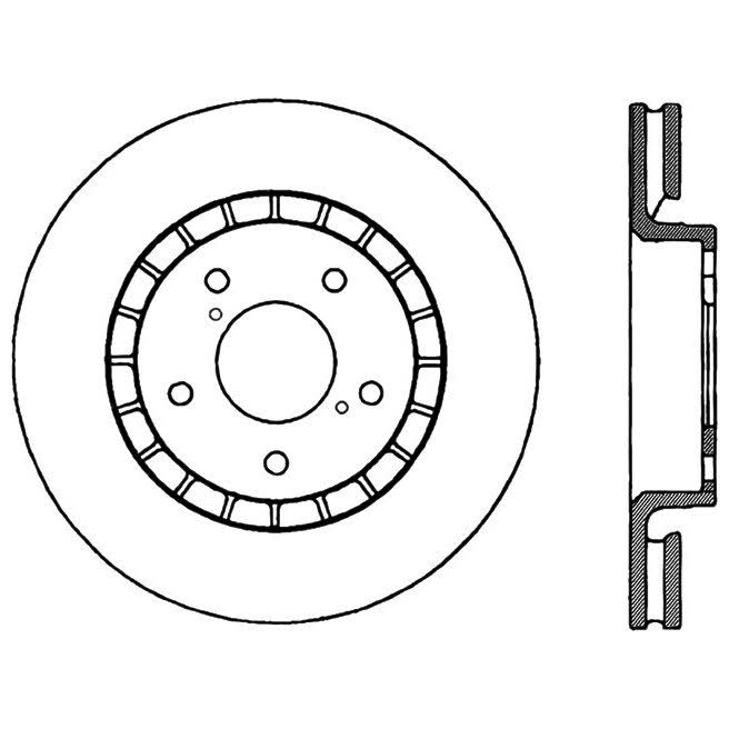 Premium High Carbon Alloy Brake Rotor Y34720