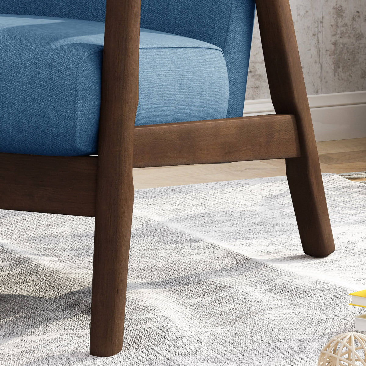 Beige Brown Mid-Century Modern Accent Chair L938