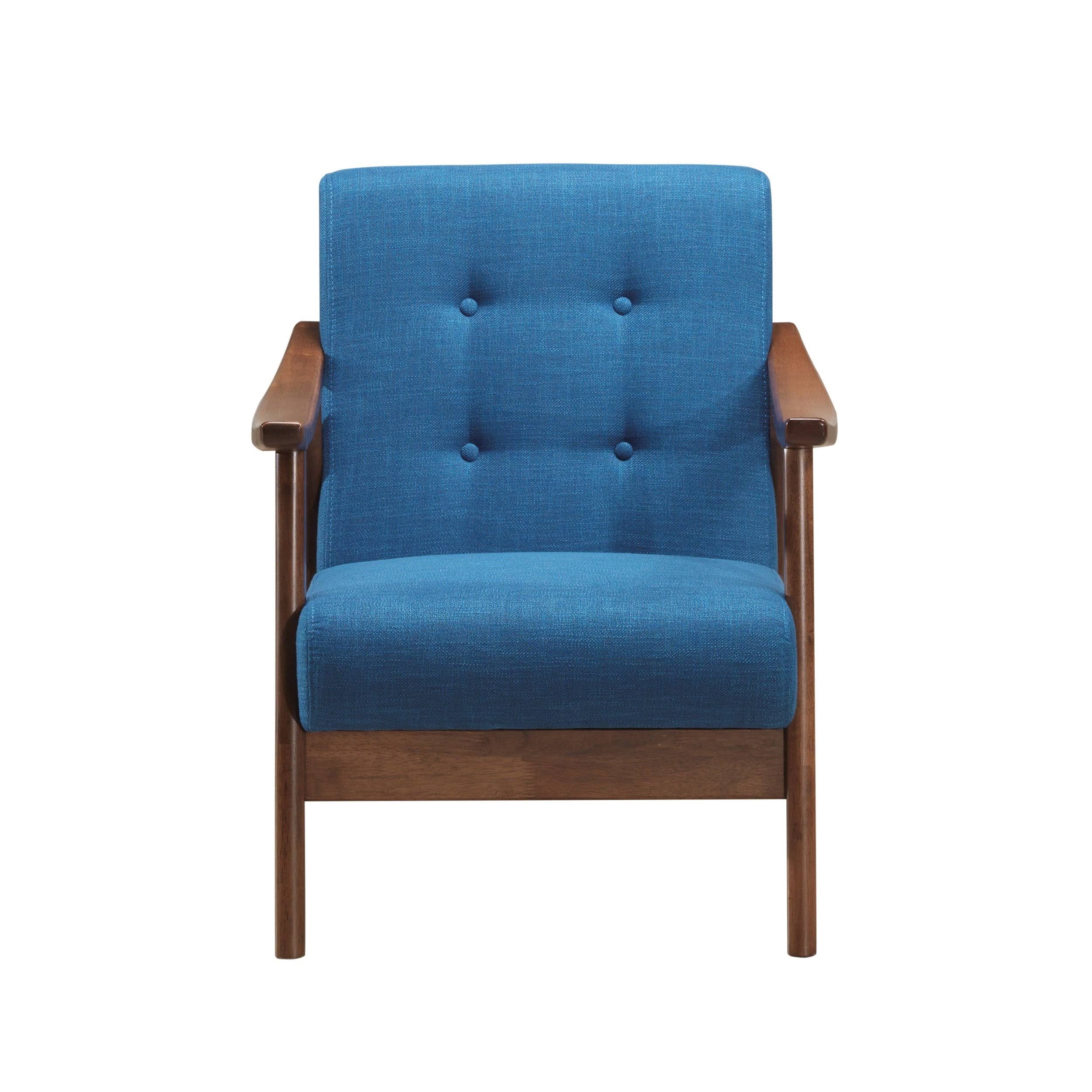 Beige Brown Mid-Century Modern Accent Chair L938