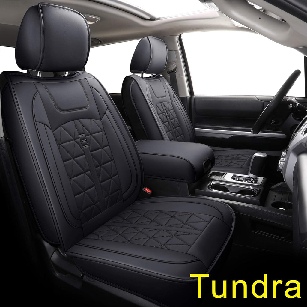 Waterproof Faux Leather Seat Covers (Black 2 PCS) B560