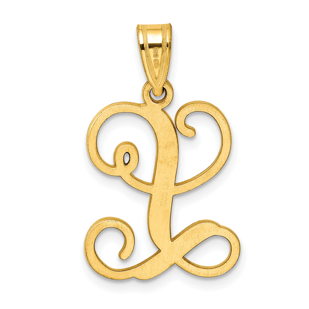 10K Yellow Gold Initial Letter L Pendant Z585982