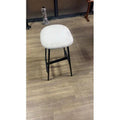 Bonded Leather High Back Accent Chair with Metal Legs X6285