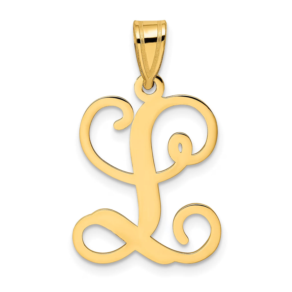 10K Yellow Gold Initial Letter L Pendant Z585982